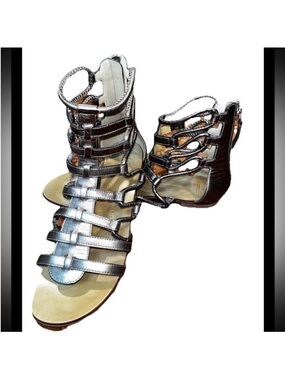 Giuseppe Zanotti Gladiator Sandals Bronze Brown Leather - Size 9